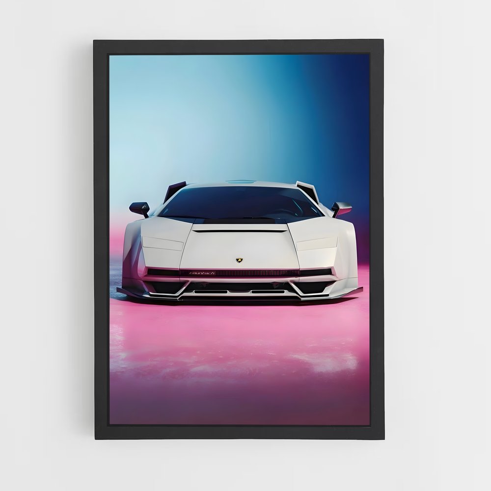 Poster L'Élégance Électrique – affiche Lamborghini (vue 2)